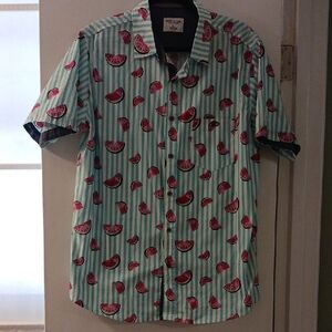 SPECIAL 2/$25 Men's Watermelon Print Shirt